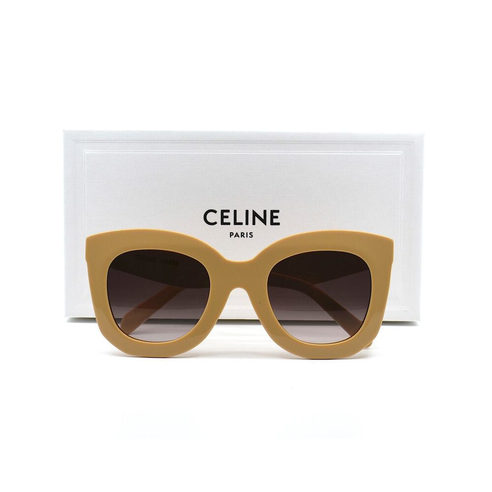 NEW CELINE CL4005FN 57Z BEIGE VIOLET GRADIENT WOMEN'S SUNGLASSES